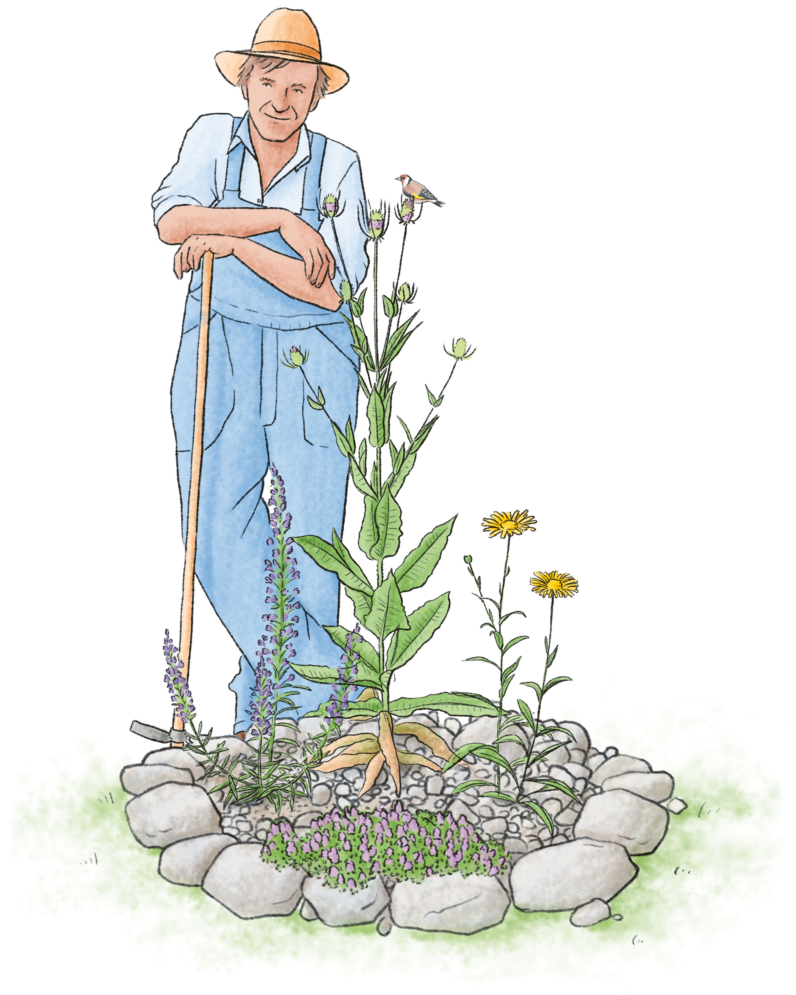 Sand- und Kiesflächen Grafik